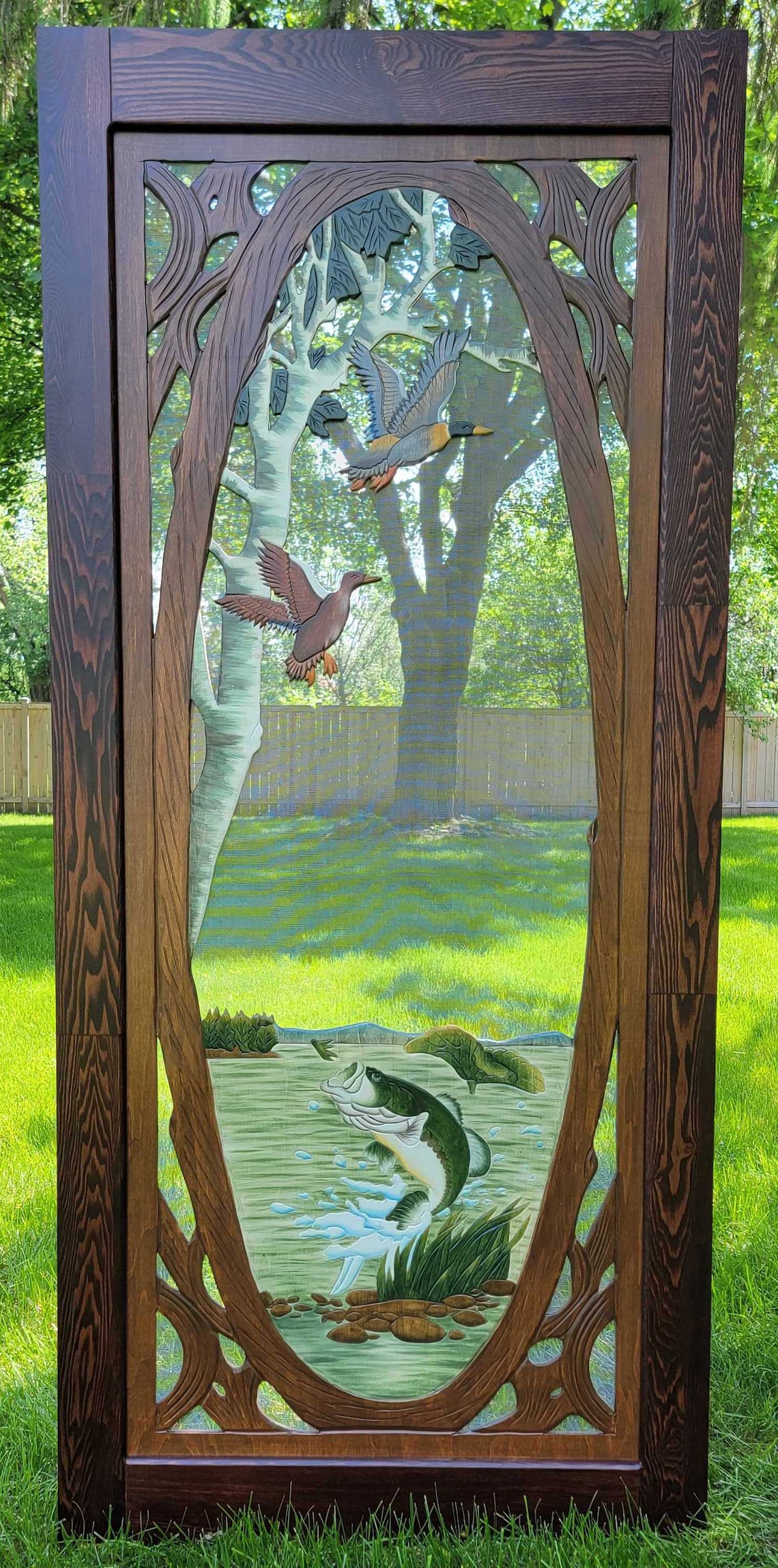 Bass Screen Door, Handmade Screen Door, Handcrafted Bass Screen Door ...