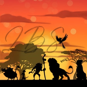 Lion King fan art film postcard  - digital download