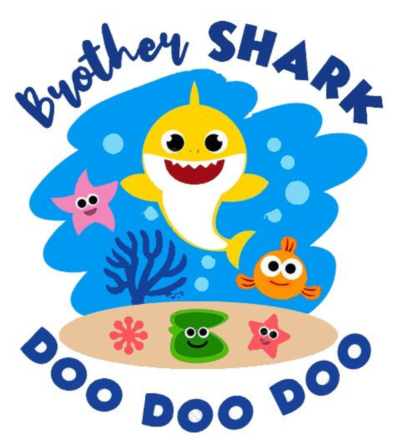 Baby shark doo. Baby shark doo. Baby shark doo doo. Baby shark doo. Doo doo doo doo baby.