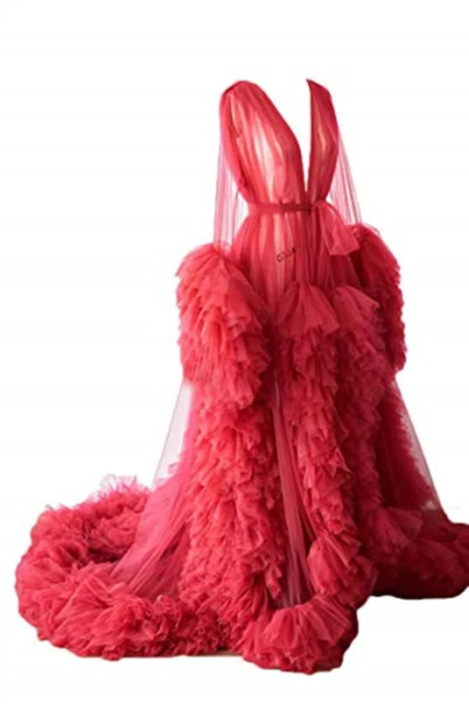 fluffy robe for maternity shoot