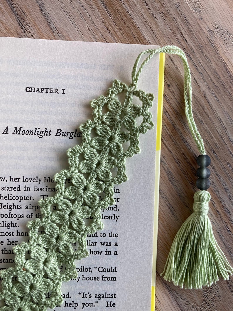 The Nancy Crochet Bookmark PDF Pattern Create a Stunning and Intricate Floral Motif Bookmark