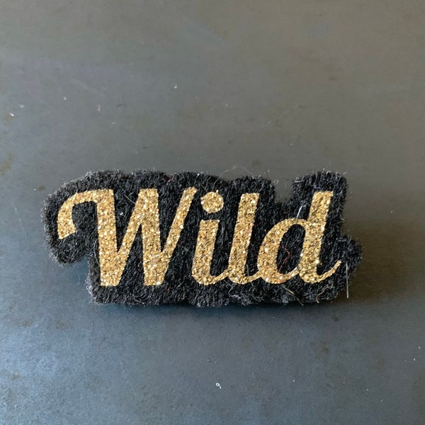 Broche Paillettes Wild dorée ou argentée