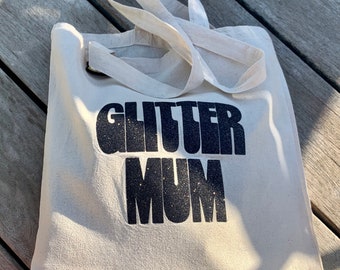 Tote bag Glitter Mum