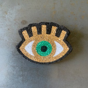 Broche Paillettes Oeil Regarde moi image 2