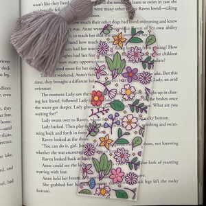 Floral Bookmark, Flowers, Acrylic Bookmark, Gifts for Book Lovers, Reading Gifts, Bookmarks, Gifts for Flower Lovers
