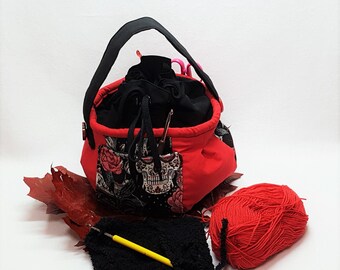 Project bag, project bag, handicraft bag, knitted project bag, project bag, utensilo for your handicraft