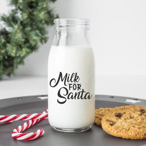 Milk for Santa SVG Instant Download File, Milk Bottle SVG