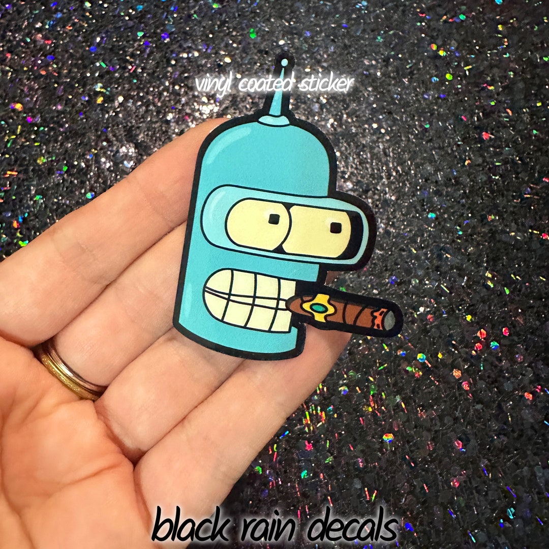 Bender Head Futurama Sticker for Phones Laptops Binders Etsy