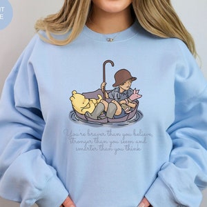 Classic Winnie The Pooh Sweatshirt For Friend Gifts Winnie The Pooh Bear Adventure Vintage Winnie Pooh Quotes 1926 Pooh Aesthetic Sweater