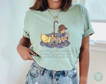 Classic Winnie The Pooh Bella Canvas TShirt For Friend Gifts Pooh Bear Adventure Vintage Winnie Pooh Quotes 1926 Pooh Aesthetic Shirt