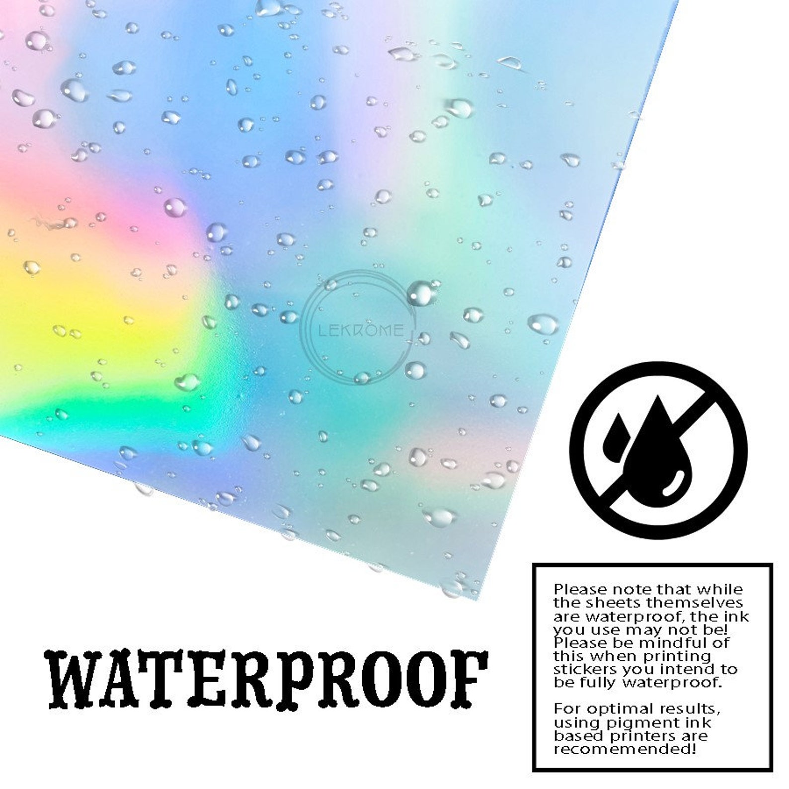Printable Holographic Sticker Paper