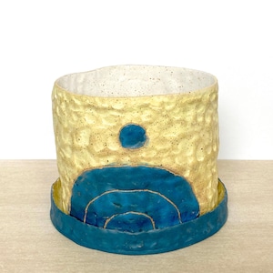 8” Diameter Custom Handmade Ceramic Planter | Made To Order