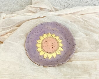 Sunflower Ring Trays - Handmade Ceramic Dish