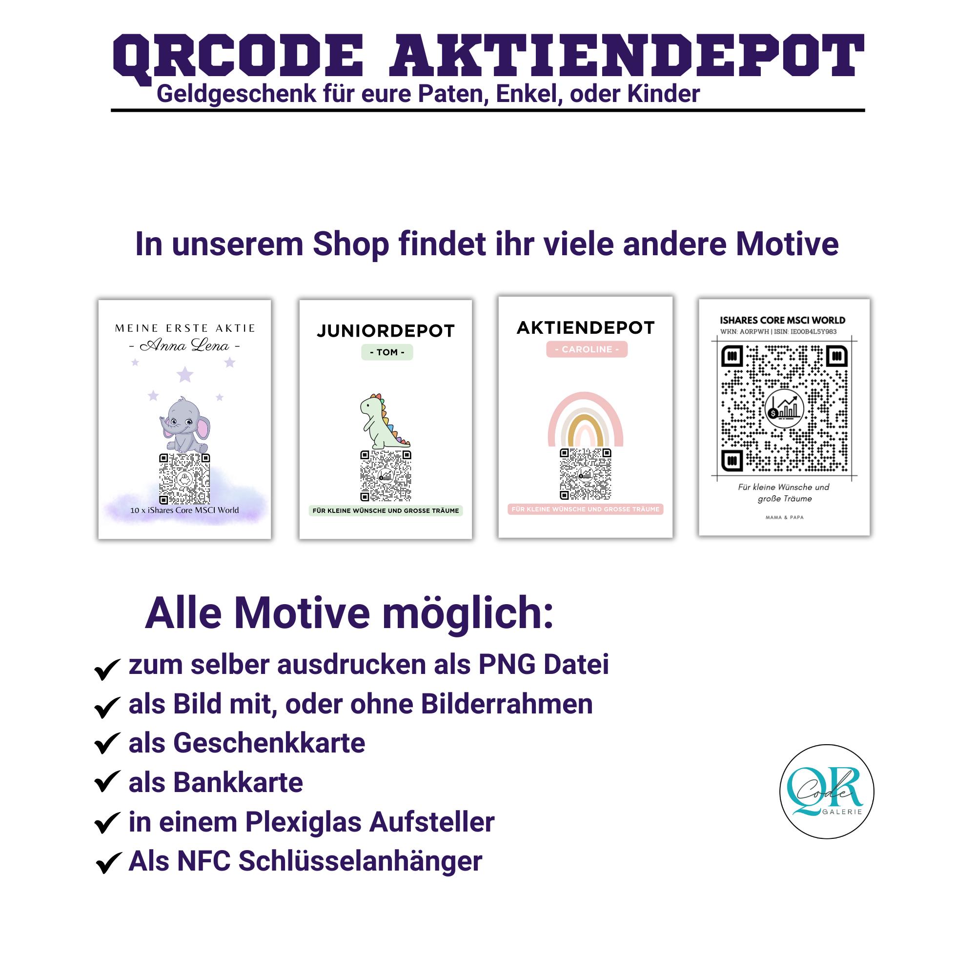 Cash Gift | My First Share | Personalized QR Code Gift Card | Lion Motif -  Etsy