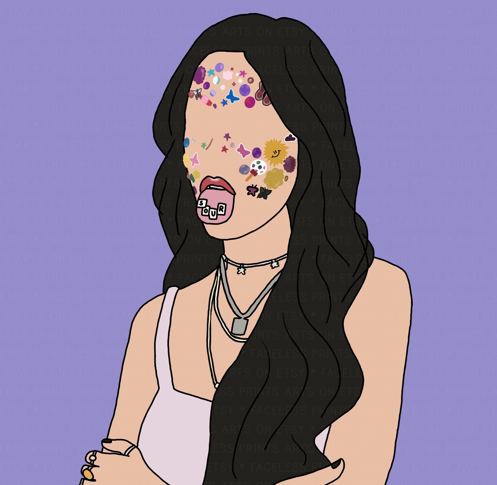 Olivia Rodrigo Sour Printable Digital Print Decor Drawing - Etsy