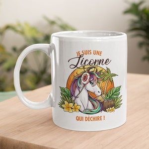 Mug Céramique Imprimé - Je Suis Une Licorne Qui Déchire | Cadeau Licorne | Tasse Magique et Originale
