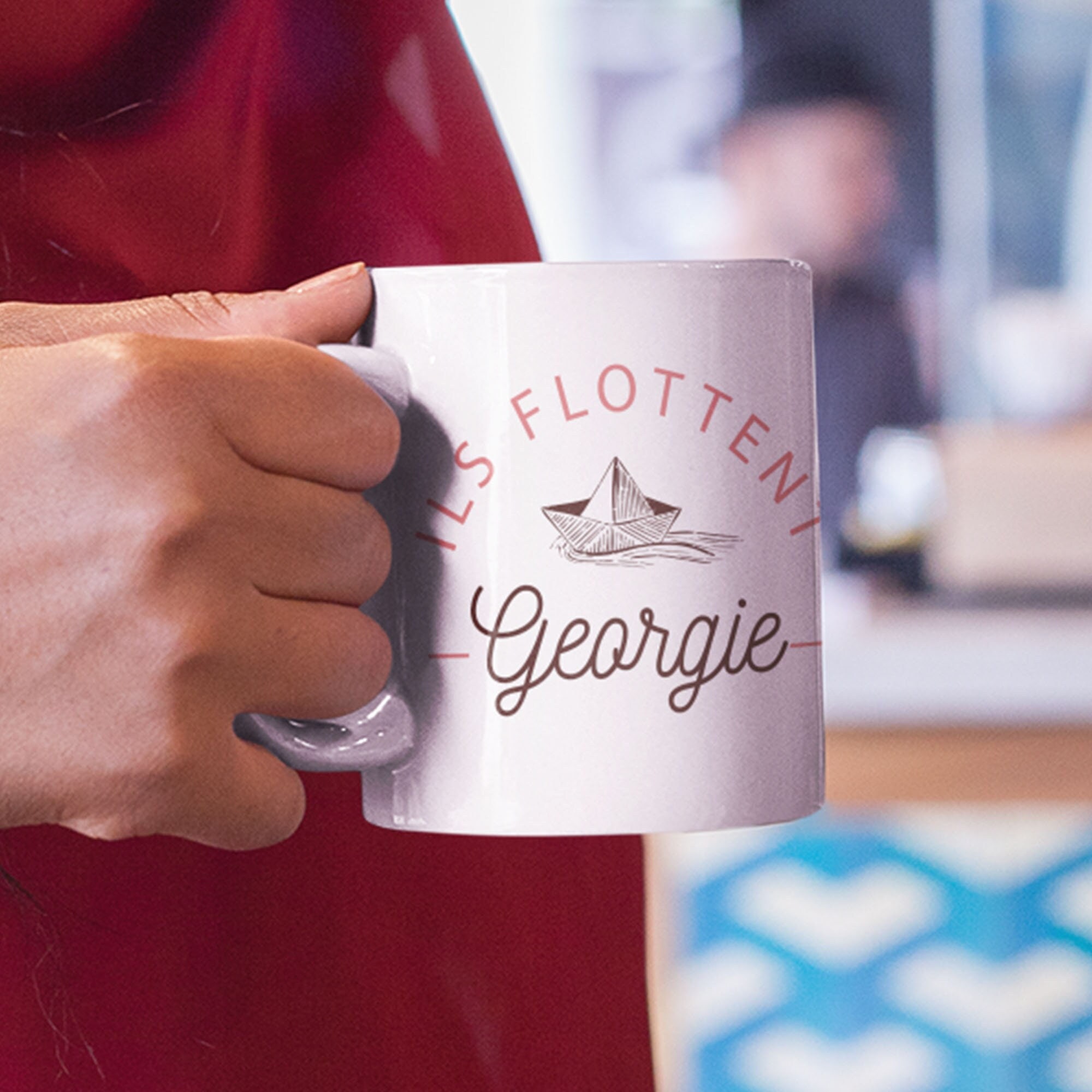Mug Céramique Imprimé Ils Flottent Georgie, Sublimation sur Tasse à Café ou Thé