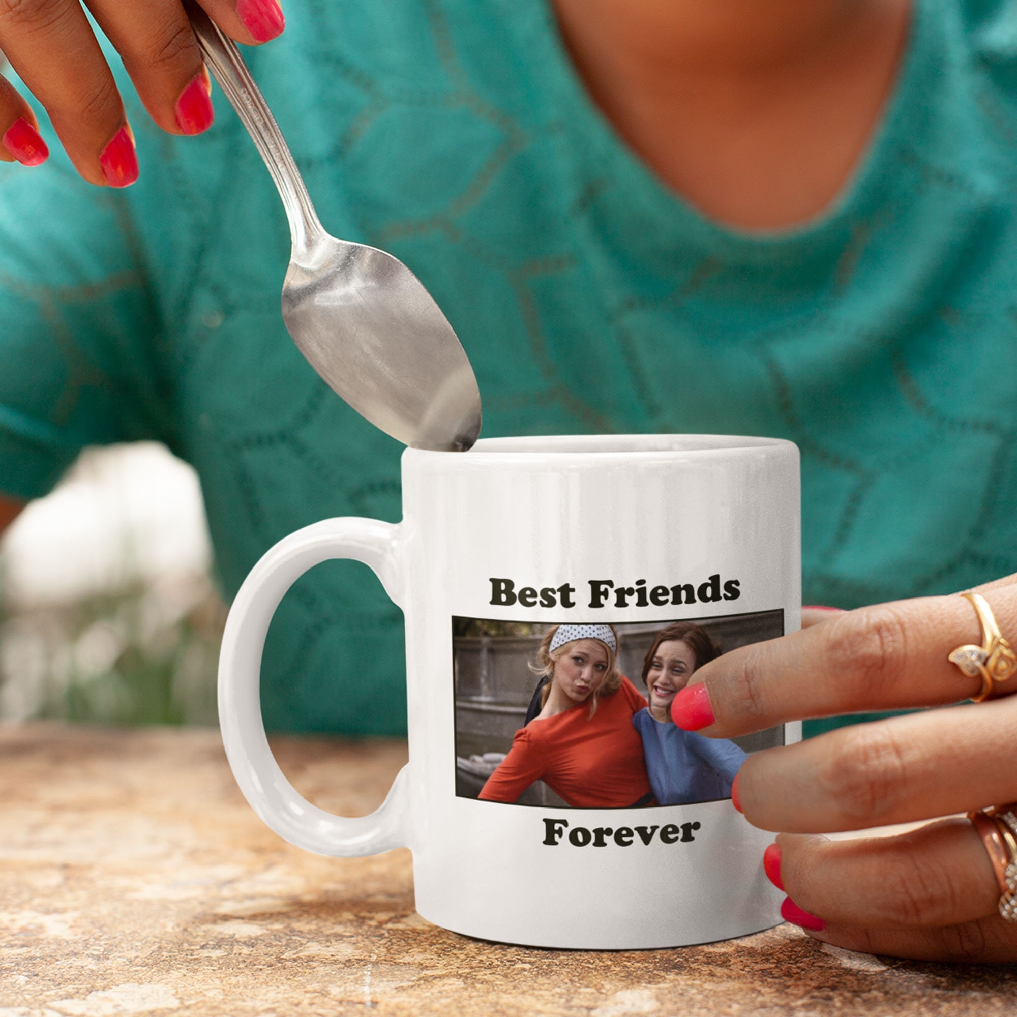 Mug Céramique Imprimé Best Friends Forever, Pour Les Meilleures Amies Du Monde, Sublimation sur Tass