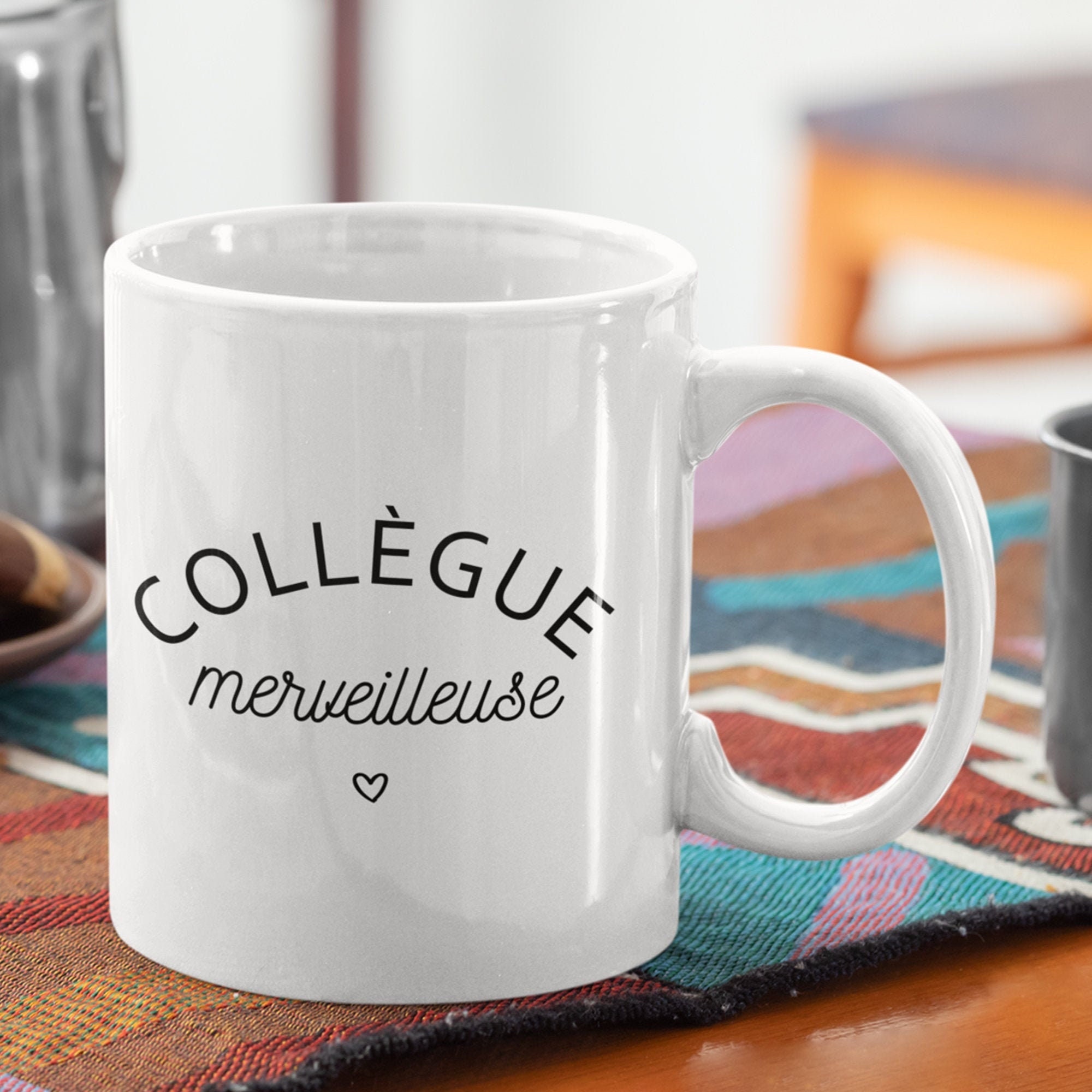 Mug Céramique Imprimé Pour Collègue Merveilleuse, Sublimation sur Tasse à Café ou Thé