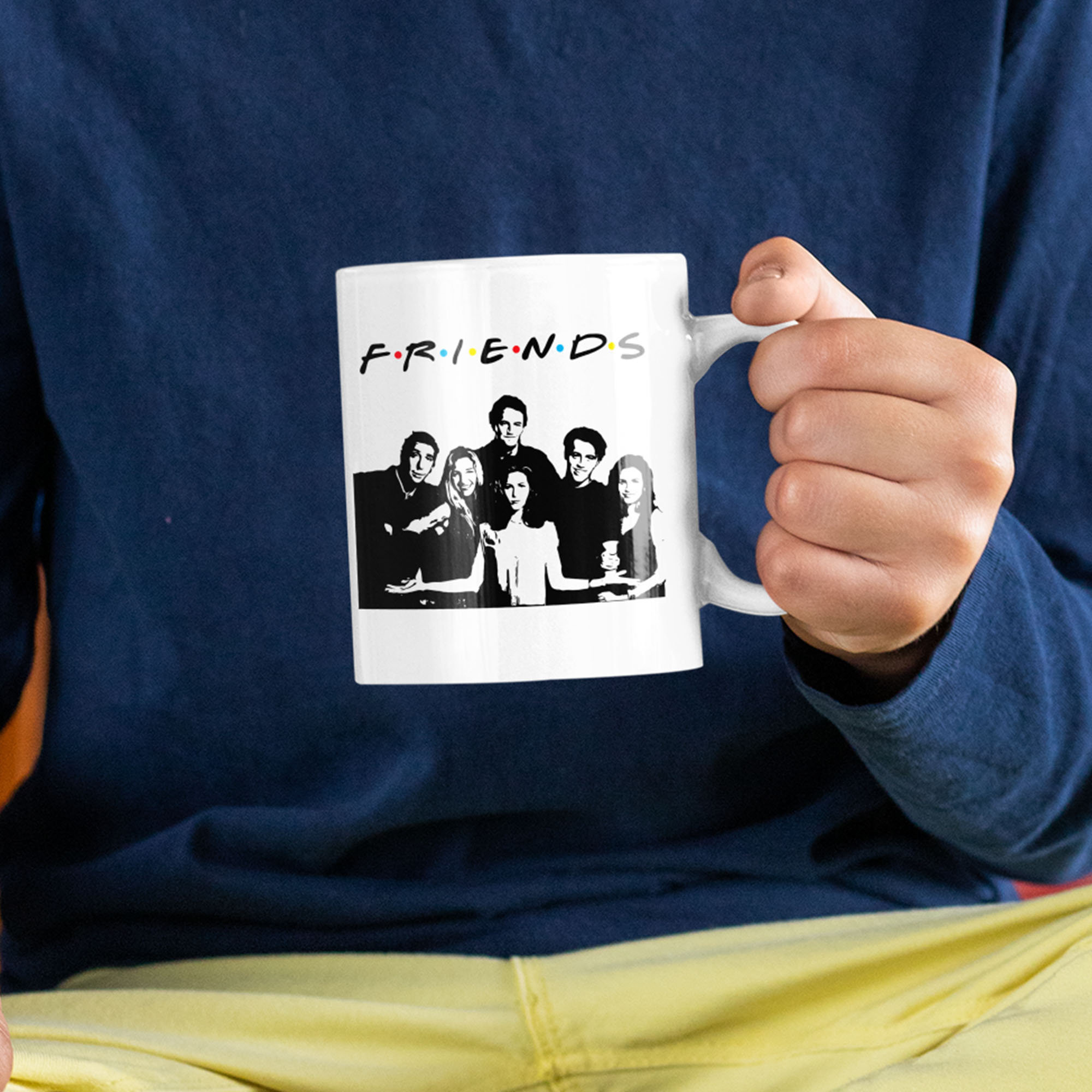 Mug Céramique Imprimé Friends Au Complet Inspiré de La Série Friends