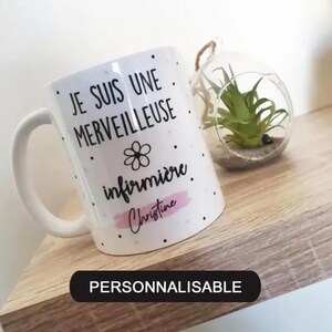 Individuell bedruckte Keramiktasse – Ich bin eine wundervolle … (mit Beruf und Vorname) | Lustiges und einzigartiges personalisiertes Geschenk