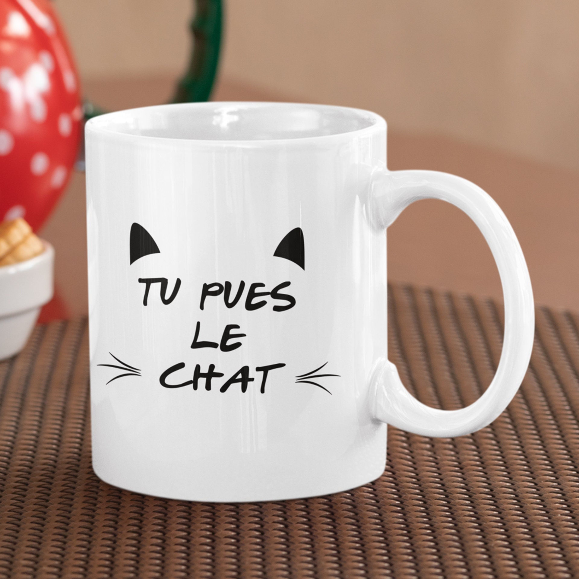 Mug Céramique Imprimé Tu Pues Le Chat