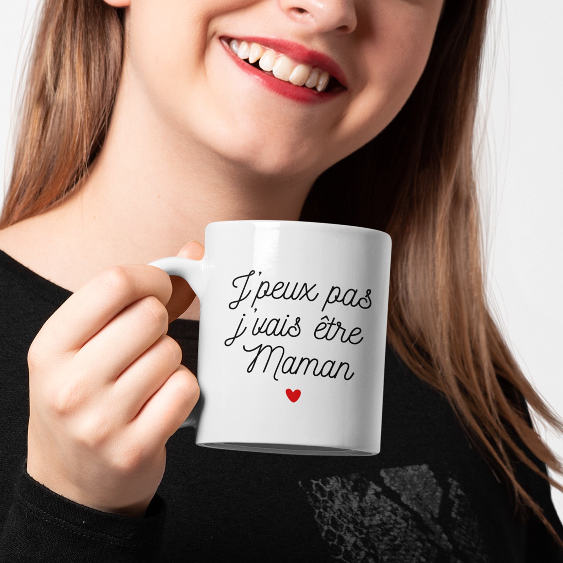 Mug Céramique Imprimé J'peux Pas J'vais Être Maman