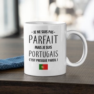 Keramiktasse „Ich bin nicht perfekt, aber ich bin Portugiese“ – lustige und stolz portugiesische Tasse