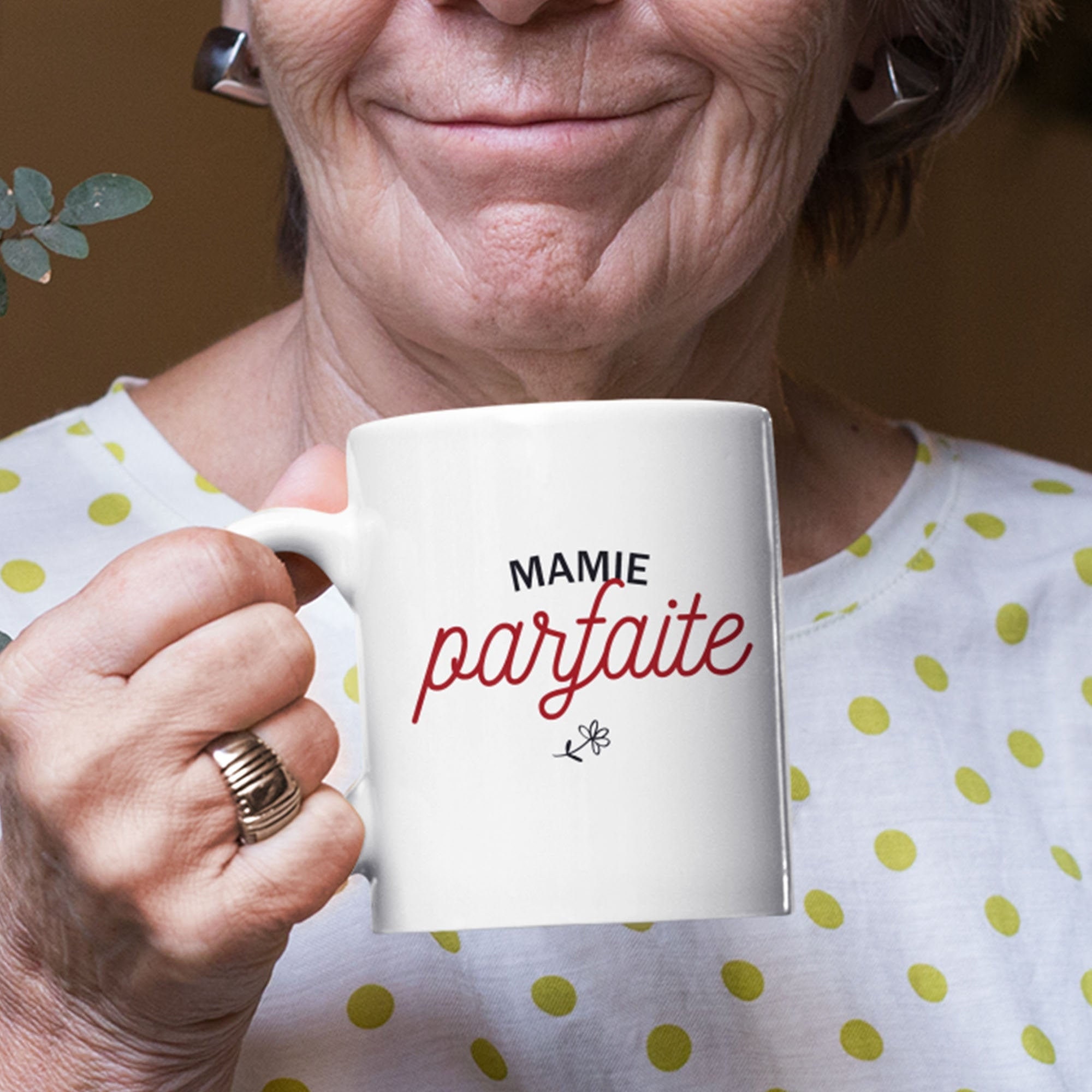 Mug Céramique Imprimé Mamie Parfaite, Cadeau Pour La Plus Formidable Des Mamie, Sublimation sur Tass