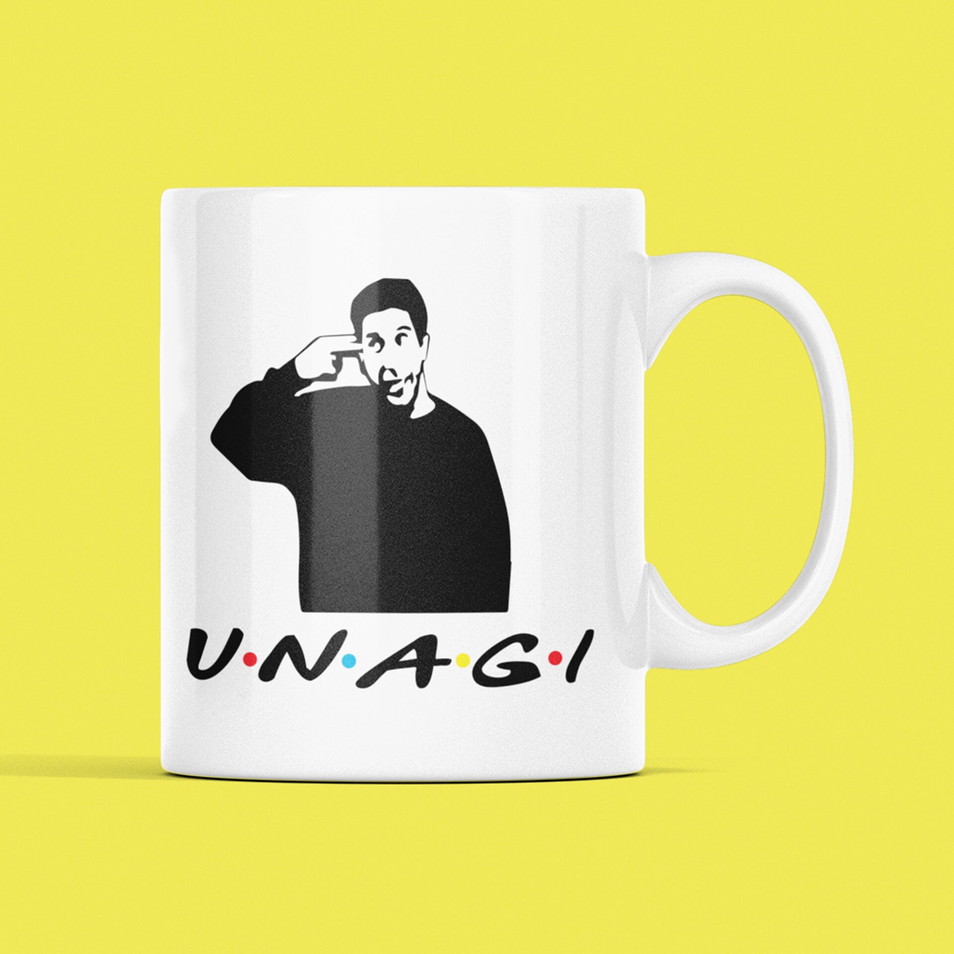 Mug Céramique Imprimé Unagi Inspiré de La Série Friends