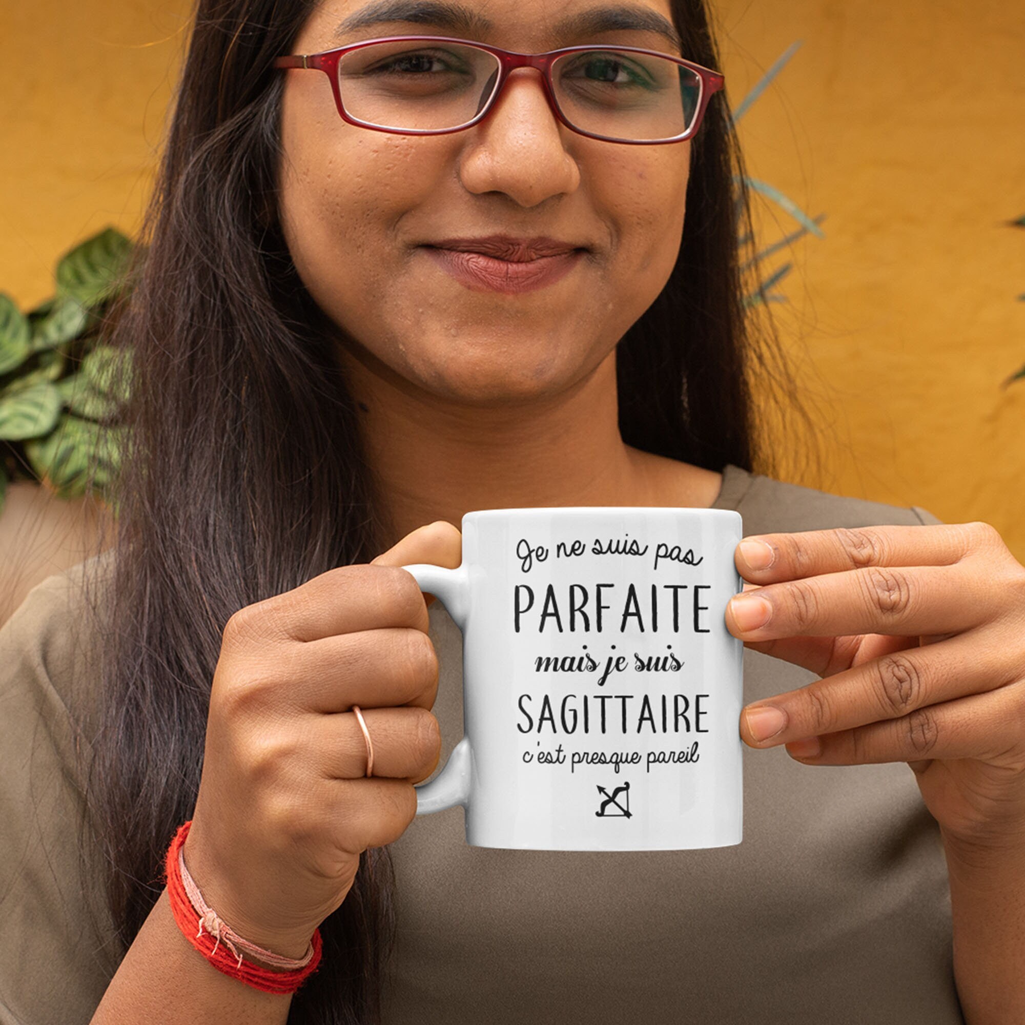 Mug Céramique Imprimé Je Ne Suis Pas Parfaite Mais Sagittaire C'est Presque Pareil, Sublimation sur