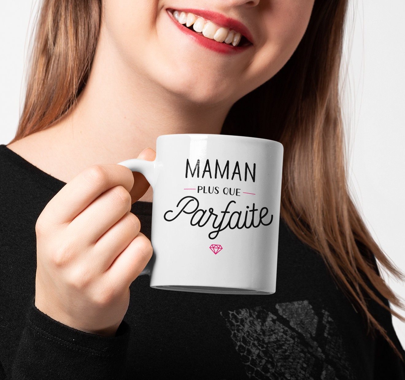 Mug Céramique Imprimé Maman Plus Que Parfaite, Cadeau Pour Une Formidable, Sublimation sur Tasse à C