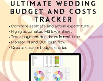 Ultimate Wedding Budget and Costs Tracker