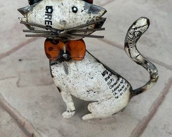 Recycled metal cat