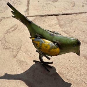 Reclaimed vintage metal bird