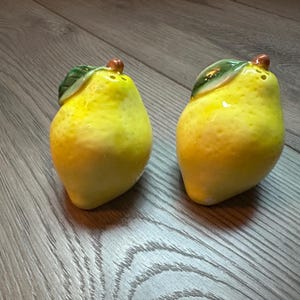 Lemon salt and pepper shakers