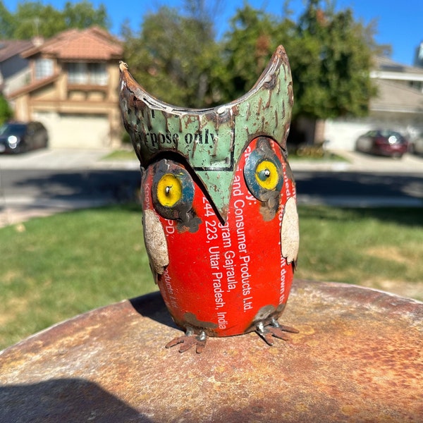 Outdoor Owl Metal Wall Art Etsy