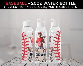 Personalized Baseball Team Water Bottle: 20oz Tritan Tumbler