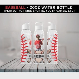Personalized Baseball Team Water Bottle: 20oz Tritan Tumbler