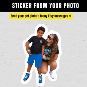 Custom Photo Sticker, Personalized Sticker, Custom Stickers, Water Bottle Sticker, Laptop Sticker, Car Decal, Your Own Photo, DIY