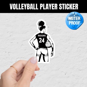Volleyball Decal | Volleyball Player Decal | Volleyball Sticker | Car Window Decal | Personalized Volleyball | Volleyball Team Decal