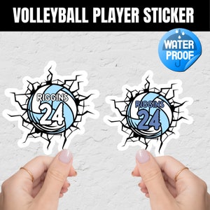 Volleyball Decal | Volleyball Player Decal | Volleyball Sticker | Car Window Decal | Personalized Volleyball | Volleyball Team Decal