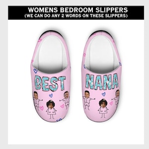 Personalised grandma slippers top