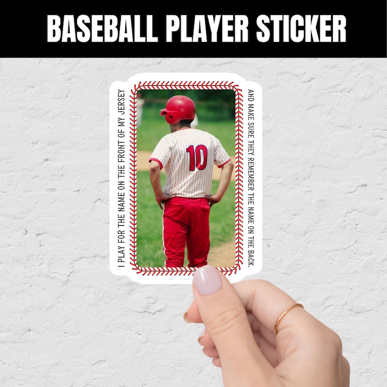 Baseball Name Decal Personalized Custom Baseball Sticker Team Baseball