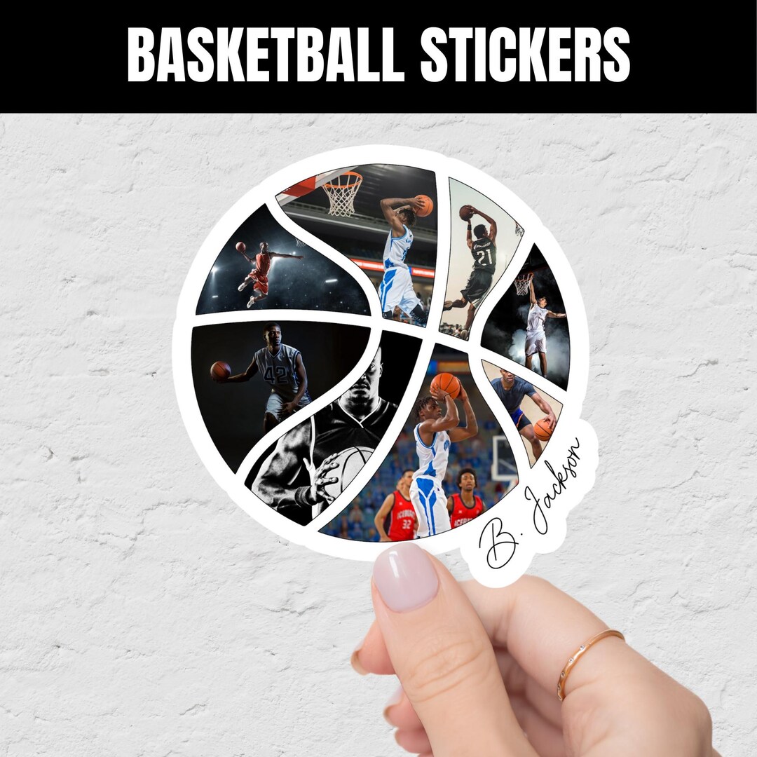 Personalized Basketball Name Sticker Custom Sports Decal - Etsy