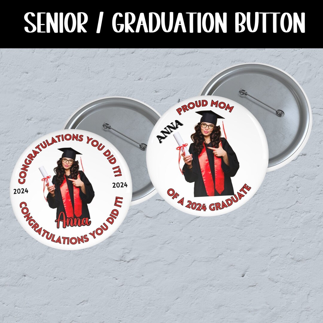 Bdf Button Ribbon Custom Graduation Pin Button, Senior Class of 2026 - Etsy