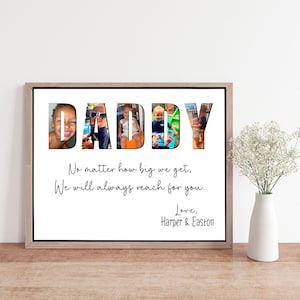 Personalized Father&#39;s Day Photo Collage Gift (Digital Download)