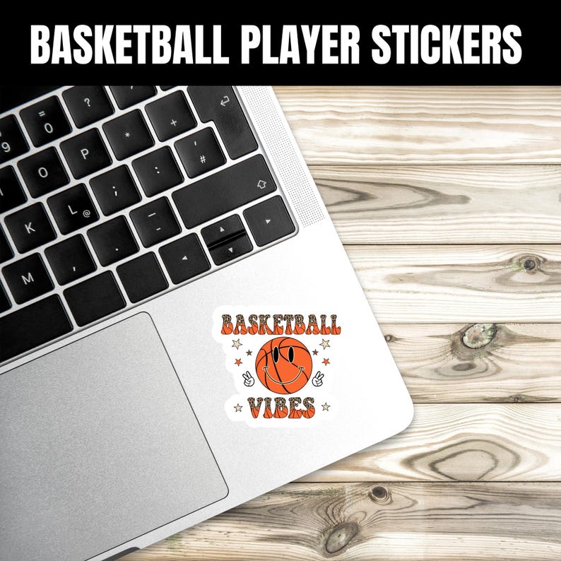 Custom Name Basketball Sticker, Basketball Team Gifts, Basketball Team