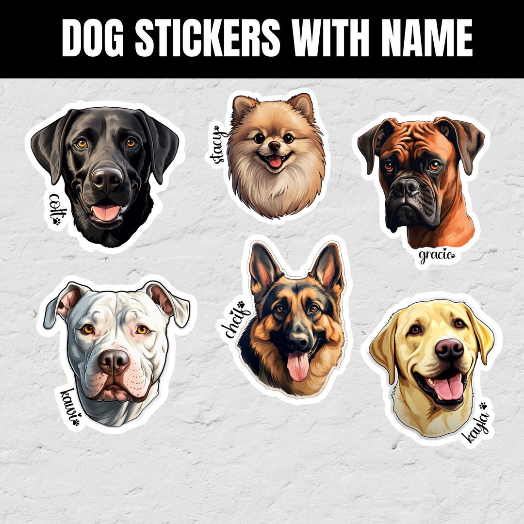 Custom Pet Stickers Custom Dog Sticker Custom Cat Sticker Etsy
