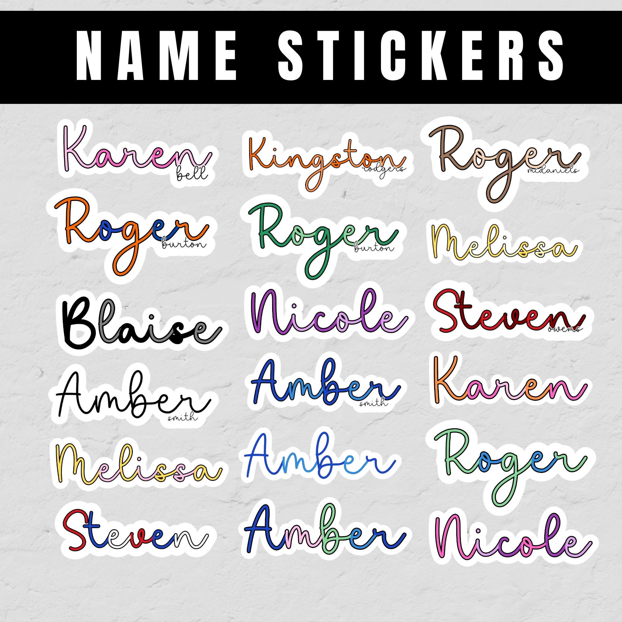 Custom Name Vinyl Decal: Personalized Stickers for Laptop, Water Bottle